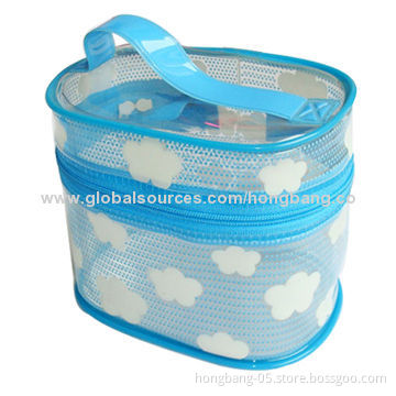 Cosmetic Bag, Made of PVC Material, Any Colors, Sizes and Designs Available